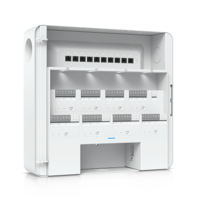 Enterprise Access Hub/Concentrador de Acceso Empresarial con Control de Entrada y Salida de hasta 8 Puertas y Soporte de Respaldo de Batería