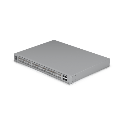 UniFi Switch Pro Max 48 – Switch Capa 3 con 48 Puertos (16 × 2.5 GbE y 32 × 1 GbE), 4 Puertos SFP+ 10G y Pantalla Informativa Integrada