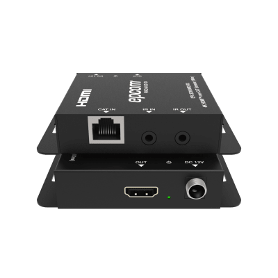 Kit Extensor HDMI | 4K30 hasta 100m | Cat6 | Transmisión sin Compresión | Soporta PoC Bidireccional | EDID y Audio 5.1CH