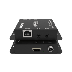 Kit Extensor HDMI | 4K30 hasta 100m | Cat6 | Transmisión sin Compresión | Soporta PoC Bidireccional | EDID y Audio 5.1CH