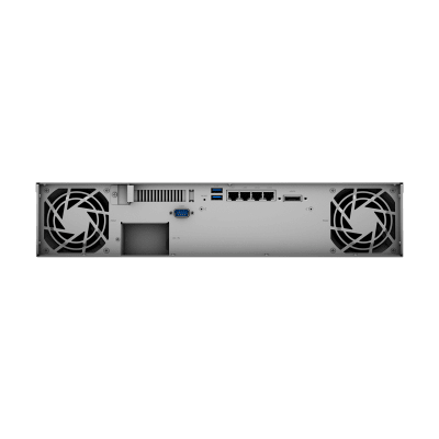 Servidor de Almacenamiento en Red RackStation RS1221+ | 8 Bahías | Expansión a 12 Bahías | CPU AMD Ryzen V1500B | 4 GB DDR4 ECC | RAID Soportado | 10/25GbE | Synology High Availability | Protección de Datos Integral.