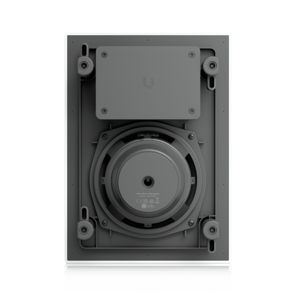 UniFi In-Wall Speaker Altavoz Empotrable de Pared / Woofer 6.5" 130W / Tweeter 1" Pivote ±15° / 8 Ohms / Cobertura Simétrica Axial de 90° / NDAA Compliant