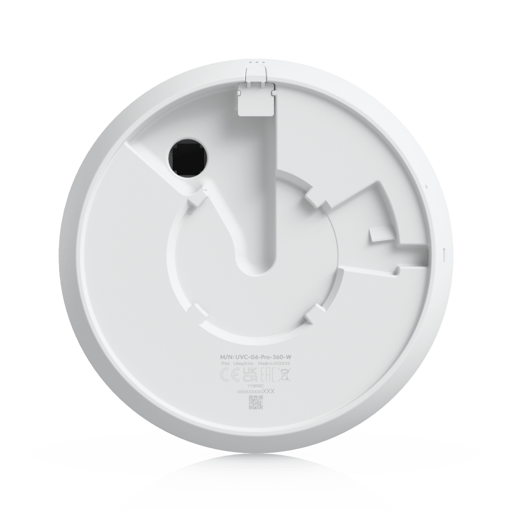 UniFi G6 Pro 360 – Cámara Panorámica 12 MP PoE, Resistente a la Intemperie y Antivandálica con Cobertura de 360°, Zoom, Giro e Inclinación Digitales, y Visión Infrarroja Inteligente