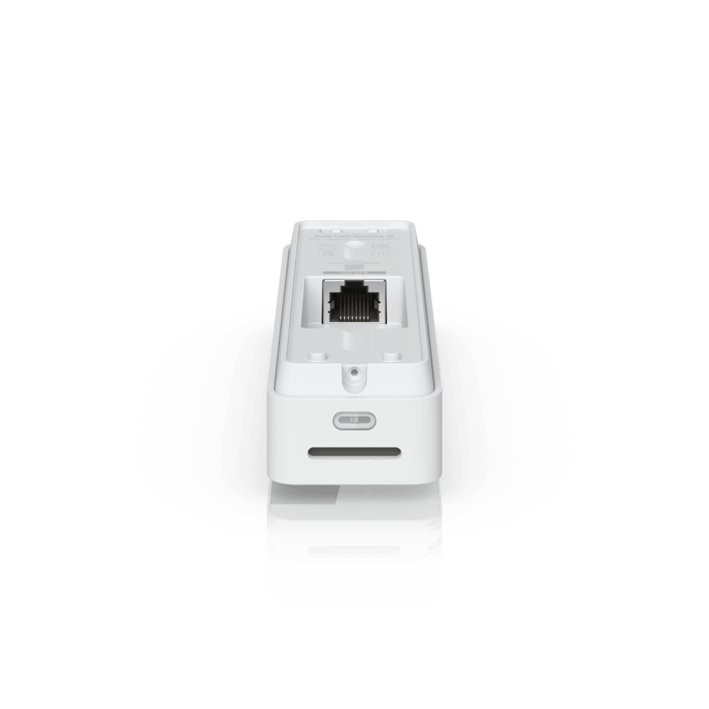 UVC Doorbell Lite – Videoportero Compacto 5 MP PoE con Visión Nocturna IR, Audio Bidireccional y Diseño Resistente al Clima, Color Blanco