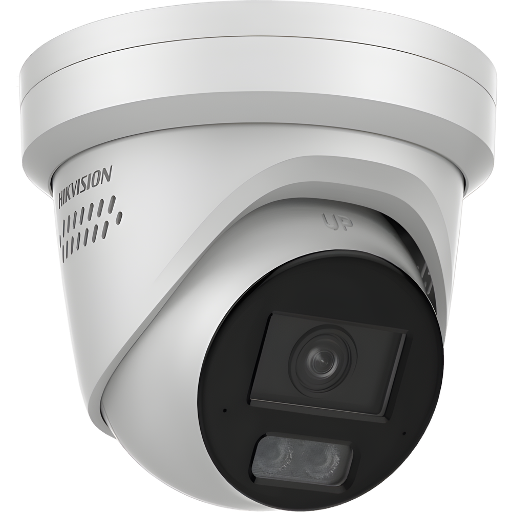 [Dual Light + ColorVu 3.0 + HikAI] Turret IP 4 Megapixel / Lente 2.8 mm / 30 mts IR + Luz Blanca / 2 Microfonos Integrados / Exterior IP67 / Estrobo Azul y Rojo / WDR 130 dB / ACUSENSE 3.0 / Metal / NEMA 4X / ACUSEEK