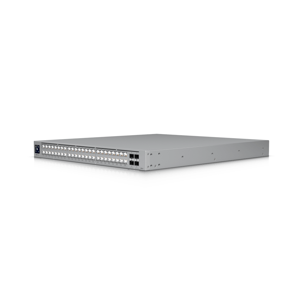 UniFi Switch USW-Pro-XG-48 / Capa 3 / 48 puertos (32 × 10 GbE, 16 × 2,5 GbE) + 4 puertos SFP28 25 G