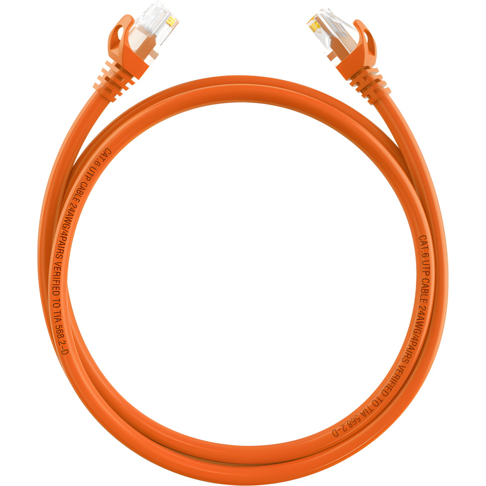 Cable de Parcheo (Patch Cord) / UTP / Cat. 6 (24 AWG) / 1 Metro (3.28 Pies) / Color Blanco / Ideal para PoE+ / Interior