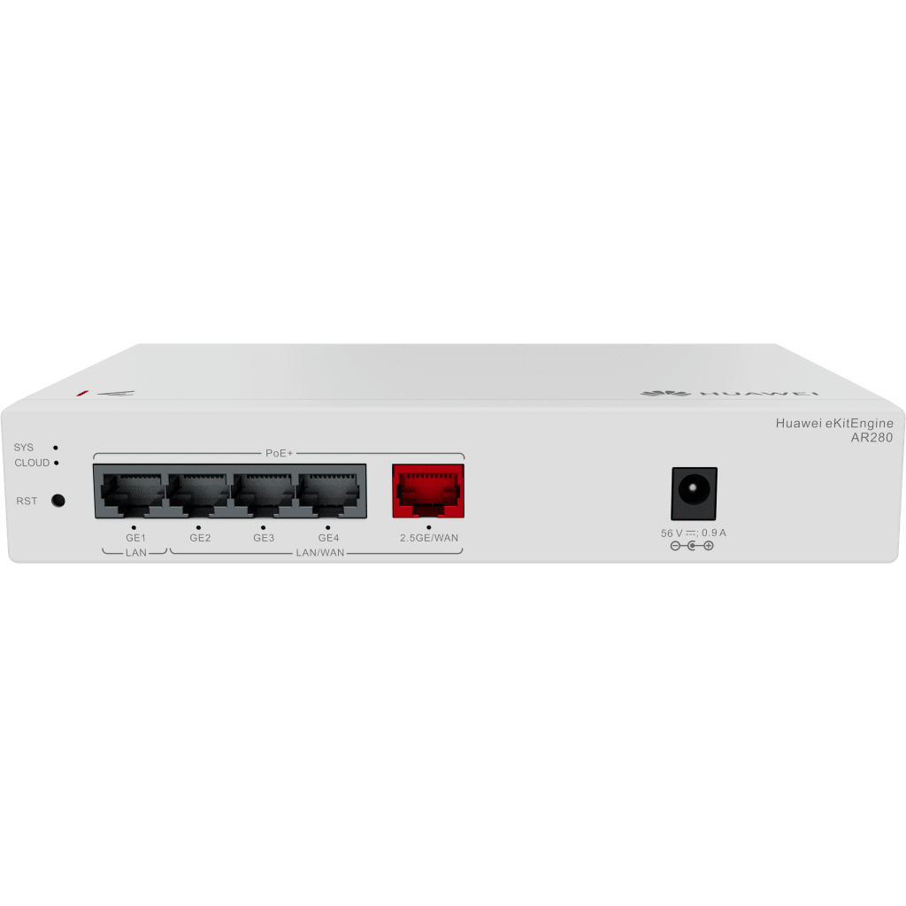 Router eKit para 150 clientes / Controladora para 16 APs / 5 Puertos PoE+ (1 WAN 2.5 Gbps + 1 LAN Gigabit + 3 LAN/WAN gigabit) / Presupuesto PoE 41W / Gestión en la nube / Libre de licenciamiento