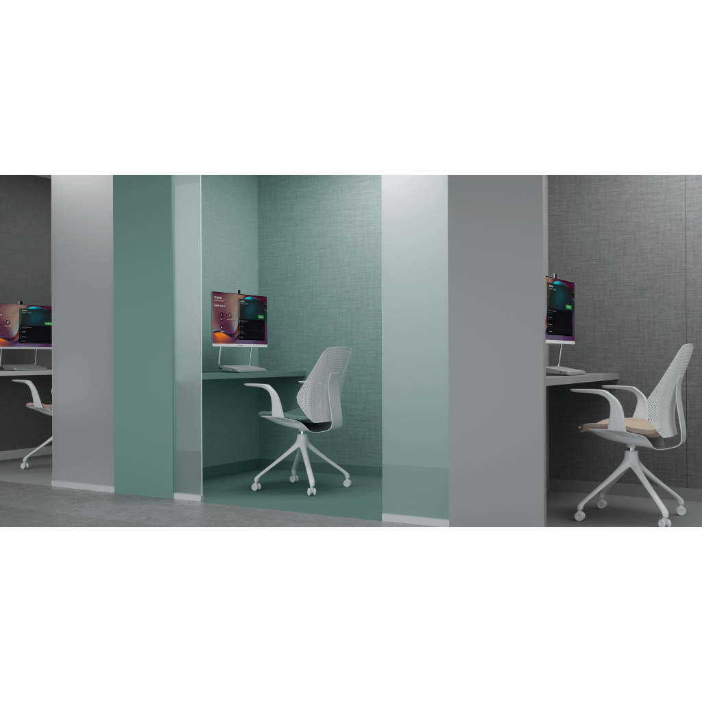 Sistema de Videoconferencia Todo en Uno DeskVision A24 de Yealink con cámara 4K y pantalla táctil de 24”