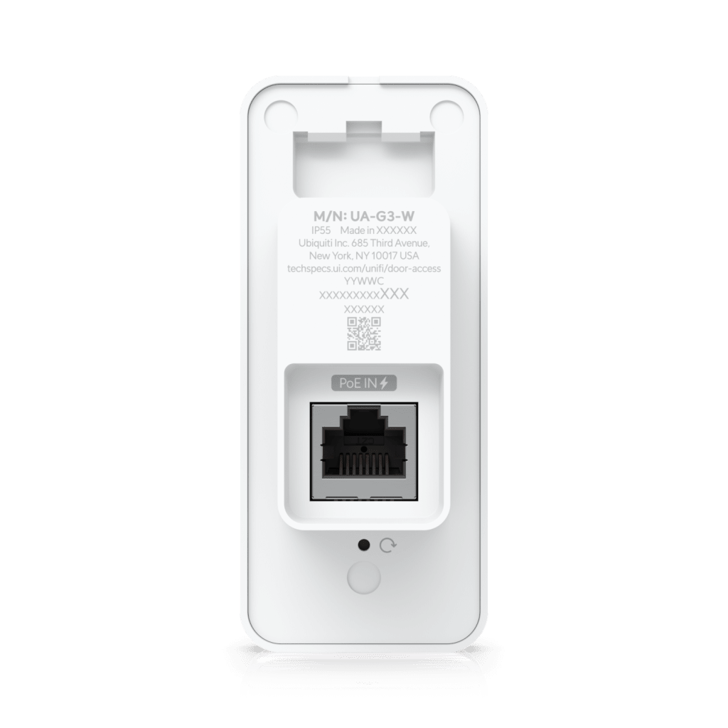 Lector de Acceso G3 Compacto con Soporte para NFC, App UniFi Identity y Touch Pass, Función de Salida por Proximidad, Resistencia IP55 y Alimentación PoE