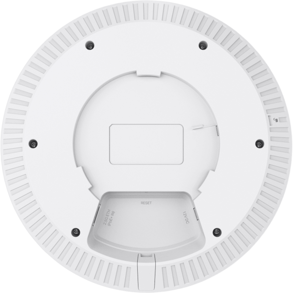 Access Point Techo Wi-Fi 6 AX5400 / 6-Stream Dual-Band / 4804 Mbps 5 GHz + 574 Mbps 2.4 GHz / Puerto 2.5G PoE+ / 160 MHz MU-MIMO OFDMA 1024-QAM / Montaje Techo-Pared / Omada SDN