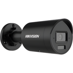 [Dual Light + 2 Micrófonos Integrados] Bala IP 4 Megapixel / Color Negro / Lente 2.8 mm / 40 mts Luz Blanca + 40 mts IR / ACUSENSE / Exterior IP67 / WDR 120 dB / PoE / ONVIF / Micro SD / Metal / ACUSEEK
