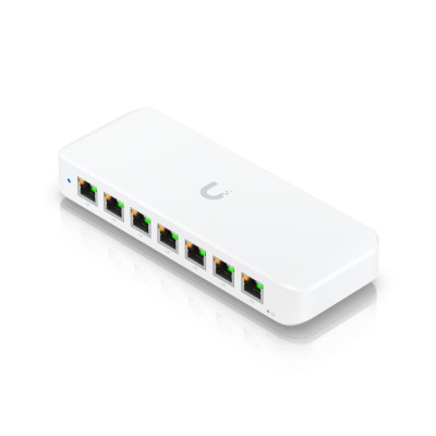 USW Ultra 210W Switch de 8 Puertos GbE (7 Puertos PoE+ y 1 Puerto Entrada PoE++) con Opciones de Montaje Versátiles