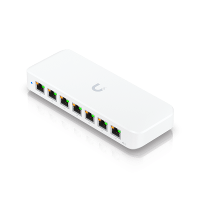 USW Ultra 60W Switch de 8 Puertos GbE (7 Puertos PoE+ y 1 Puerto Entrada PoE++) con Opciones de Montaje Versátiles