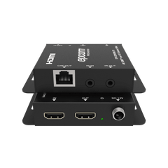 Kit Extensor HDMI | 4K30 hasta 100m | Cat6 | Transmisión sin Compresión | Soporta PoC Bidireccional | EDID y Audio 5.1CH