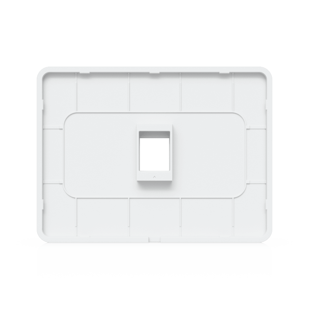 Placa de Pared Horizontal Universal para Keystone de 1 Puerto con Cubierta Pintable, Acabado Personalizable, Paquete con 4 Piezas