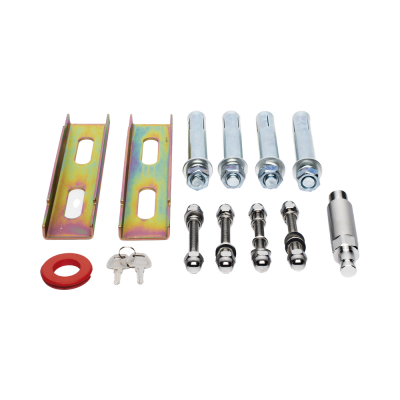 Kit COMPLETO Barrera Izquierda XBS Con Corona LED / Brazo Iluminado de 5M / Incluye Sensor de Masa, Transformador, Lazo Magnético, Ancla, Fotoceldas y 2 Controles Inalámbricos