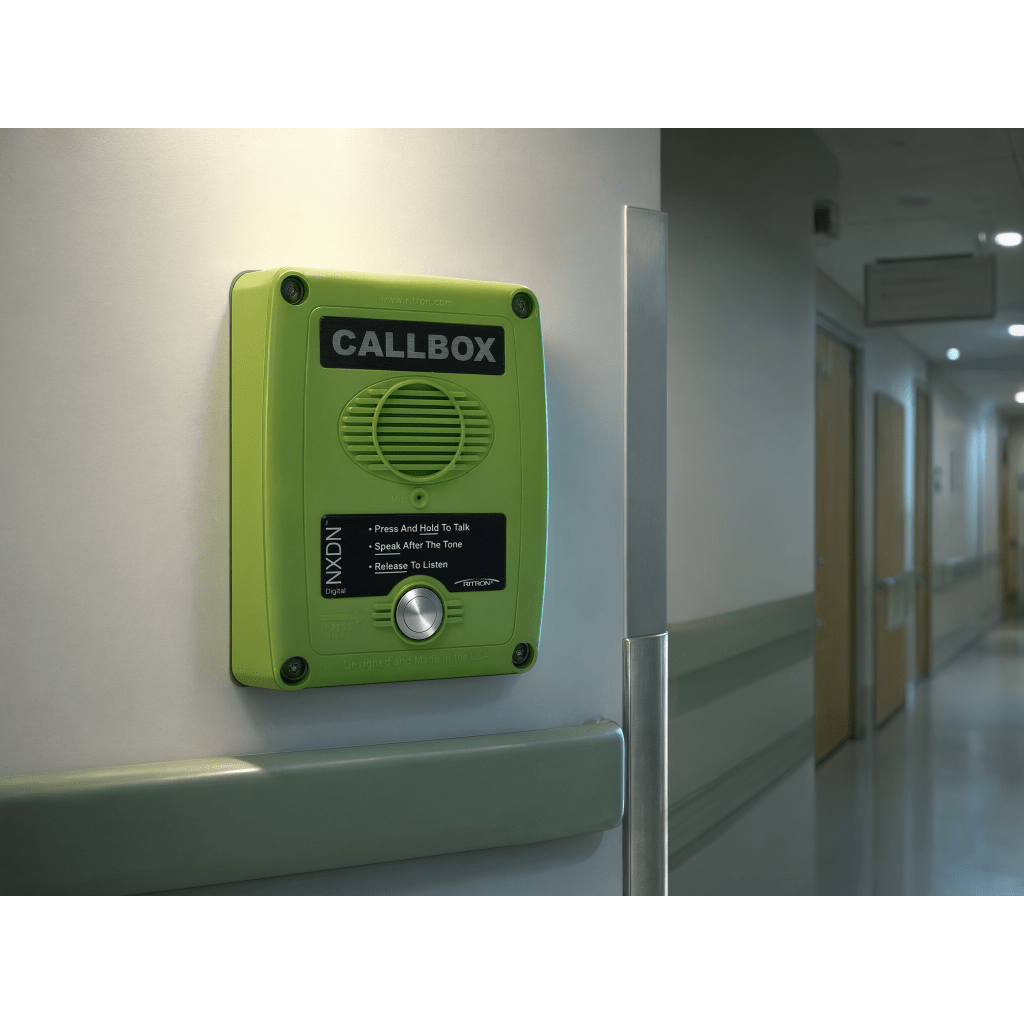 Callbox Digital NXDN, Intercomunicador Inalámbrico Vía Radio UHF 450-470MHZ, Serie Q7 en Color Verde