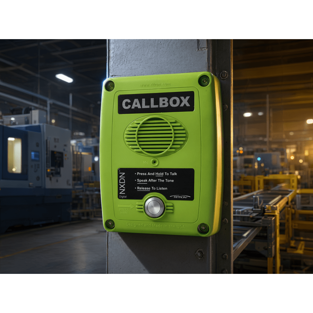 Callbox Digital NXDN, Intercomunicador Inalámbrico Vía Radio UHF 450-470MHZ, Serie Q7 en Color Verde