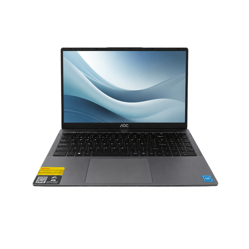 Laptop AOC AP15 / Intel Alder Lake N97 / 16 GB RAM DDR4 / 512 GB SSD / Wi-Fi 5 / Bluetooth 4.2 / Windows 11 / Puertos USB 3.0-3.2-USB-C-HDMI