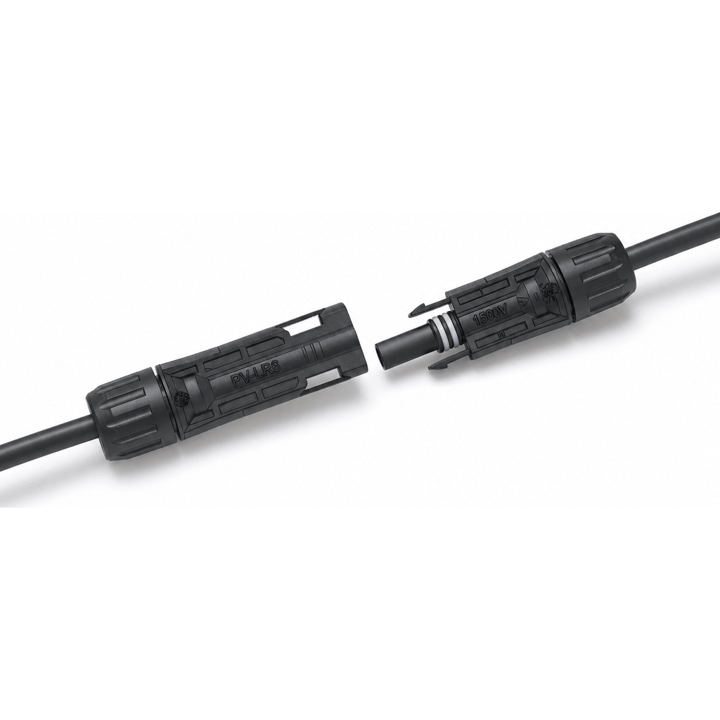 Conector Solar MC4 LONGi Sea-Shield / 1500 Vcc / 40 A (IEC) / 30 A (UL) / IP68 Sumergible 1.2 m (3.9 ft) / Doble Anillo de Sellado / Cable 4-6 mm²