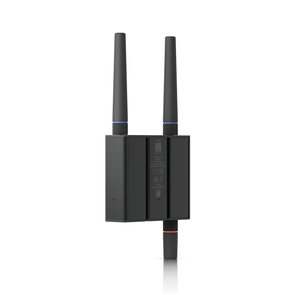 Router UniFi Ultra LTE con WiFi 4 / ranura para 1 tarjeta SIM / 2 Puertos RJ45 10/100Mbps / Alimentación por USB Type-C y ATX DC / Bandas LTE B2, B4, B5 /