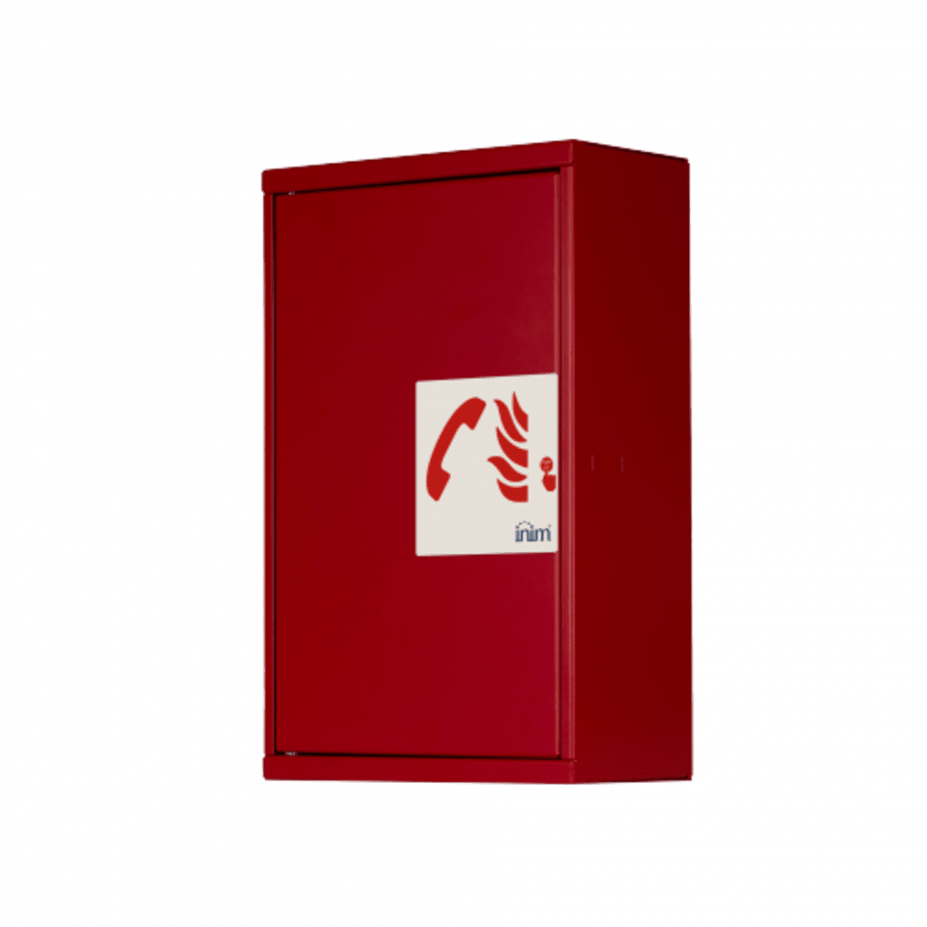 Dispositivo Telefónico de Emergencia | Grado de Seguridad 3 | Metal Rojo RAL3001 | 32 Teléfonos por Línea | Conexión IFAMFFT