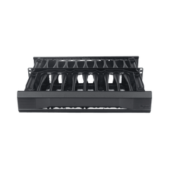 Organizador de Cables Horizontal CableTek, Doble (Frontal y Posterior), Para Rack de 19in, 2 UR