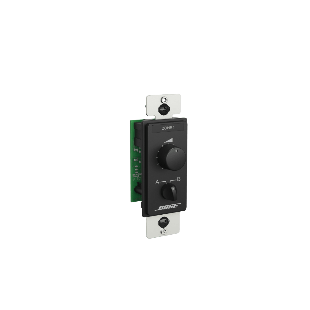 Control de Volumen y Selector de fuente 2 pasos | Compatible con Freespace, Veritas y Controlspace+ | Negro