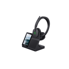 Diadema Inalámbrica WH68 con Estación de Trabajo Yealink DECT y Pantalla Táctil de 4” para Comunicación Profesional