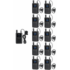 Kit para guía turístico de 1 transmisor y 10 receptores
