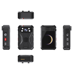 Body Camera Portátil / Grabación a 2K / Pantalla 2.4" LCD / IP68 / H.265 / 64 GB de Almacenamiento / GPS / WIFI / 3G y 4G / Fotos de Hasta 40 Megapixel / Micrófono Integrado con Reducción de Ruido / Batería Intercon