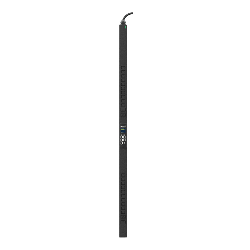 PDU ES2P Monitoreable (MI) para Distribución de Energía, Enchufe de Entrada NEMA L6-20P, Con 20 Salidas C13 y 4 C19, de Instalación Vertical, 208 Vca, 20 Amp