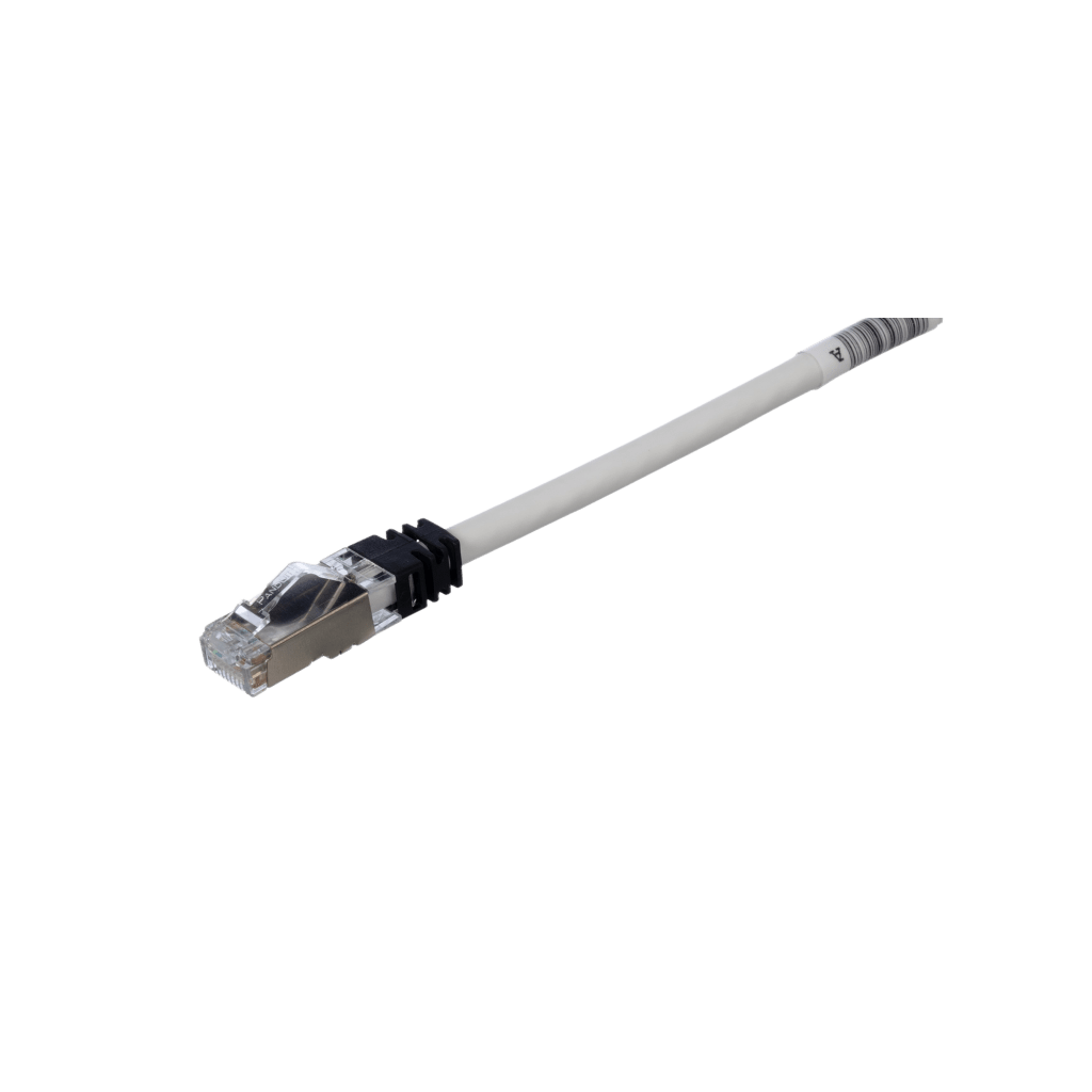 Patch Cord Cat6A, Blindado S/FTP, CM/LS0H, 2.5 Metros (8.20 Pies), Color Gris