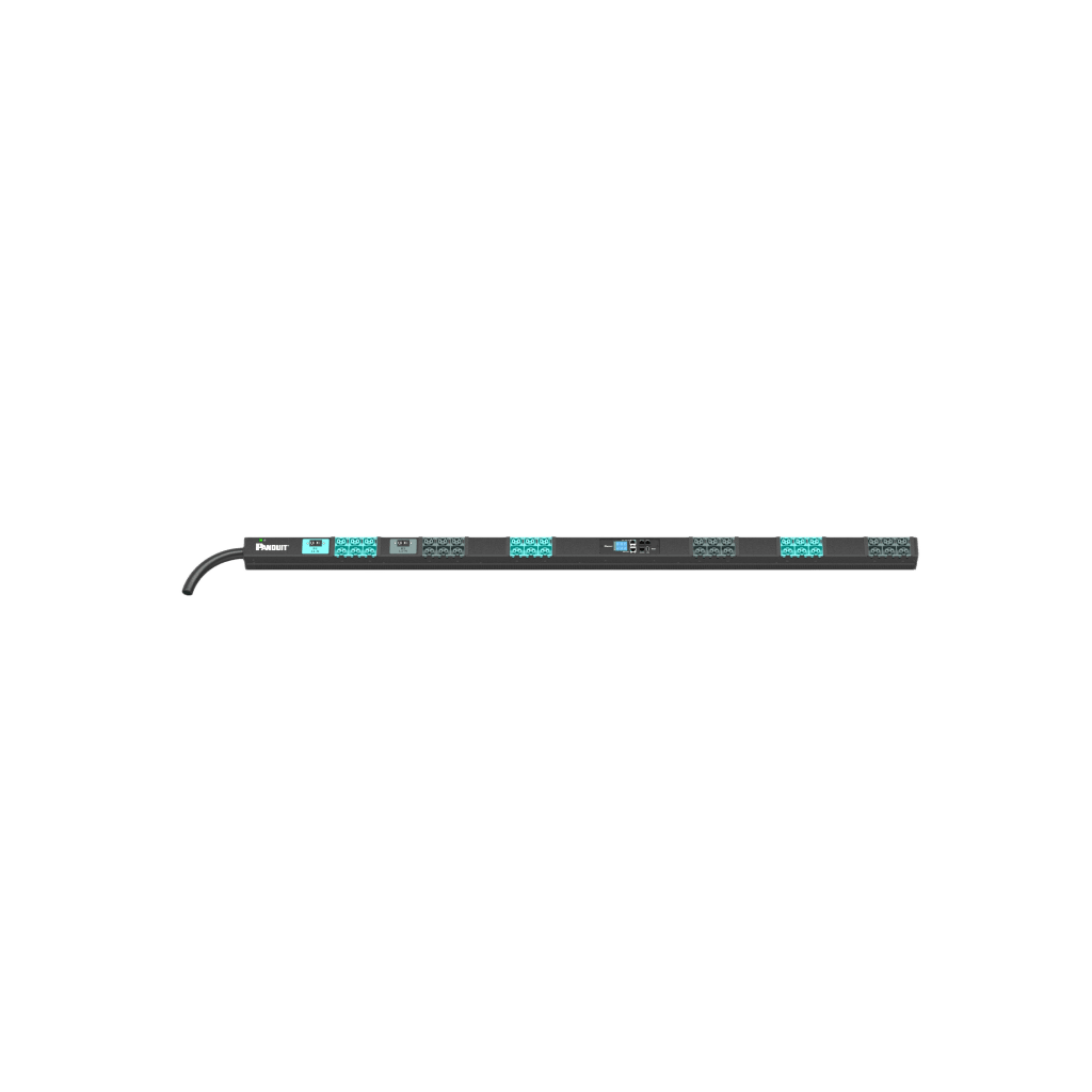 PDU Inteligente Monitoreable EL2P para Distribución de Energía, Enchufe de Entrada IEC 60309 2P+E 6h, Con 18 Salidas C13/C15 y 18 C13/C15/C19/C21, de Instalación Vertical, 230 Vca, 32 Amp
