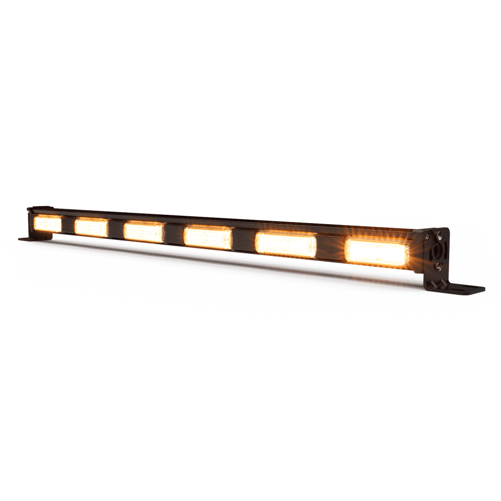 Barra Directora de Trafico de 6 Modulos con 8 LED, 48 LED, Ambar, 29 Pulgadas, Conexión Por Cableado
