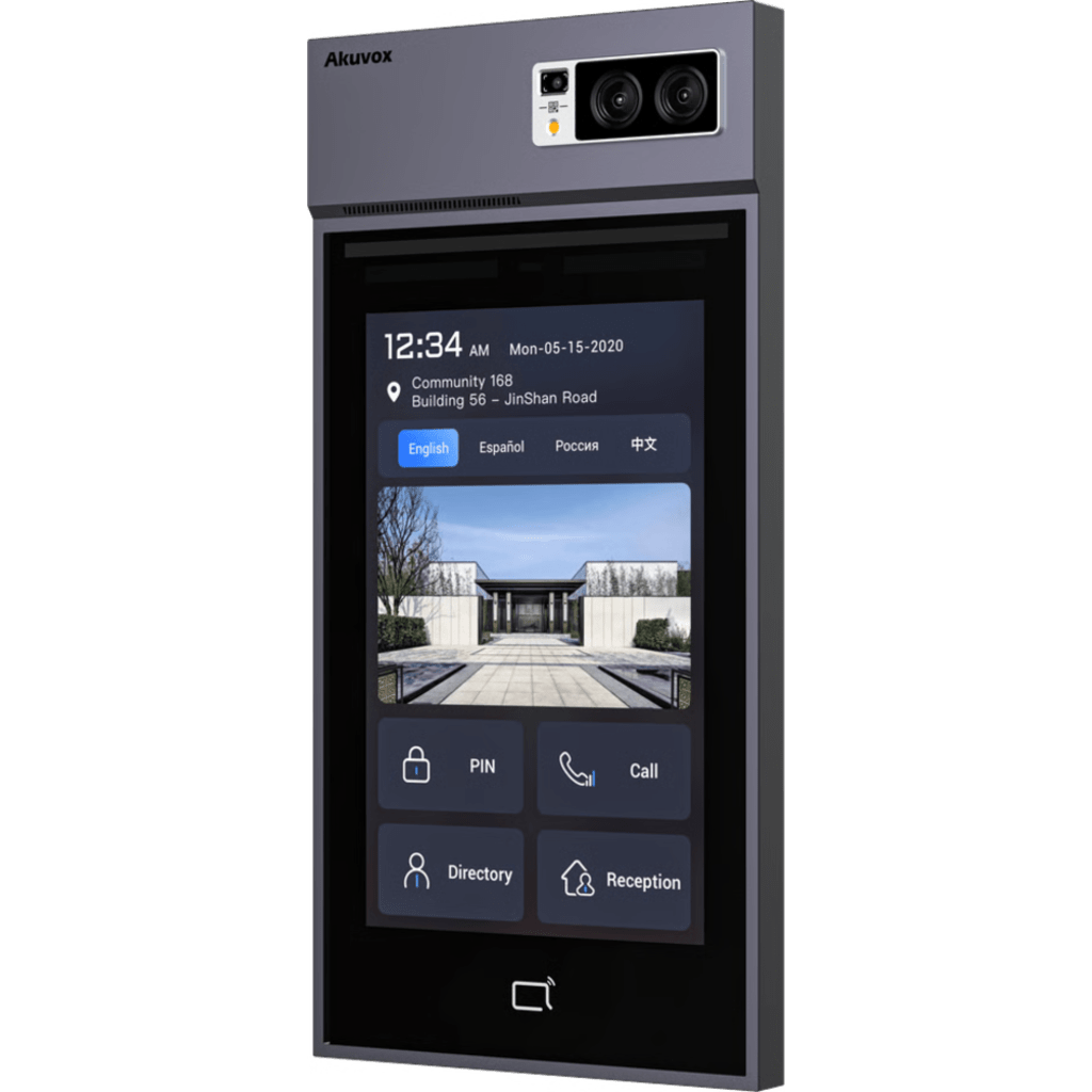 Videoportero Con Lector QR Físico / Incluye Bracket de Instalación / Pantalla 10" LCD / Cámara 5 MP / Acceso Por Rostro, Tarjeta, QR, Bluetooth, NFC, PIN / Llamada a App / Administración En La Nube