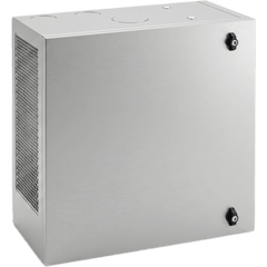 Gabinete de Pared L-Box 6U / Acero 1.9 mm / 610 x 610 x 313 mm (24x24x12 in) / Puerta L 120° / RAL 7035 / Rack 19"