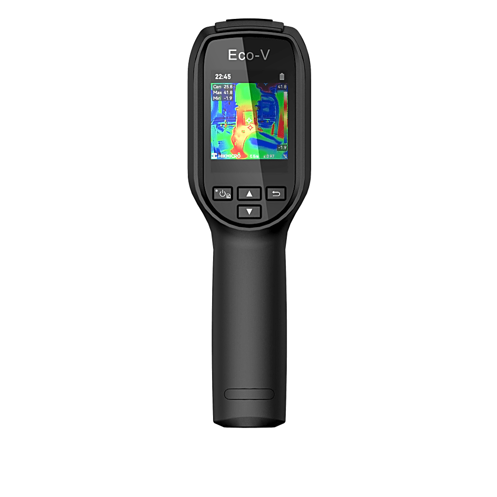 Eco-V - Cámara Termográfica Portátil / SuperIR 240 x 240 / Rango de -20°C a 550°C / Pantalla LCD 2.4" / Fusión Térmica-Visible / Memoria 4GB (30,000 imágenes) / Batería 8h