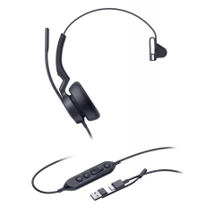 Diadema Alámbrica Yealink UH46 Mono USB-C/A Certificada con Microsoft Teams