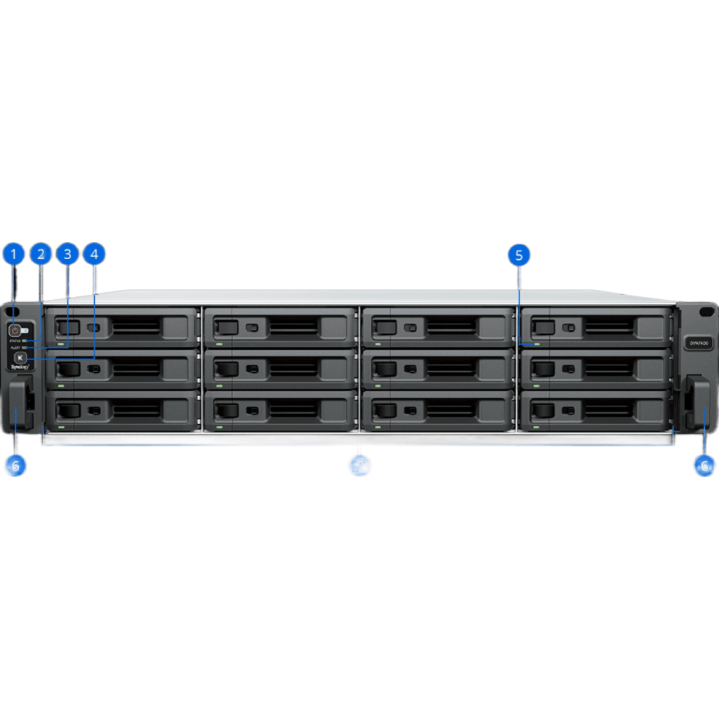 Deep Learning NVR 12 Bahías / AMD V1780B 3.35 GHz / 16 GB DDR4 / 100 Cámaras IP / 40 Tareas IA / 2x 10GbE / Rack 2U