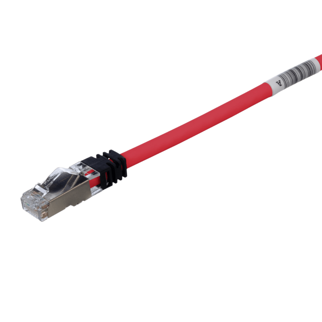 Patch Cord Cat6A, Blindado S/FTP, CM/LS0H, 2.5 Metros (8.20 Pies), Color Rojo