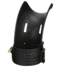 Conducto tipo cascada Tak-Ty™, 4 in, negro