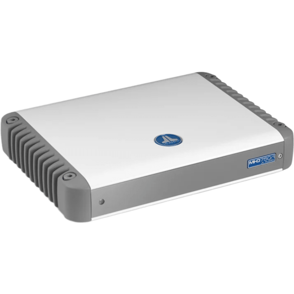 Amplificador Náutico Monobloque / 750 W RMS x 1 / Clase D / 4-2 Ohmios / Filtro Paso Bajo y Paso Alto / 6 Hz-8 kHz / Fusible 60 A / Control de Nivel Remoto Opcional