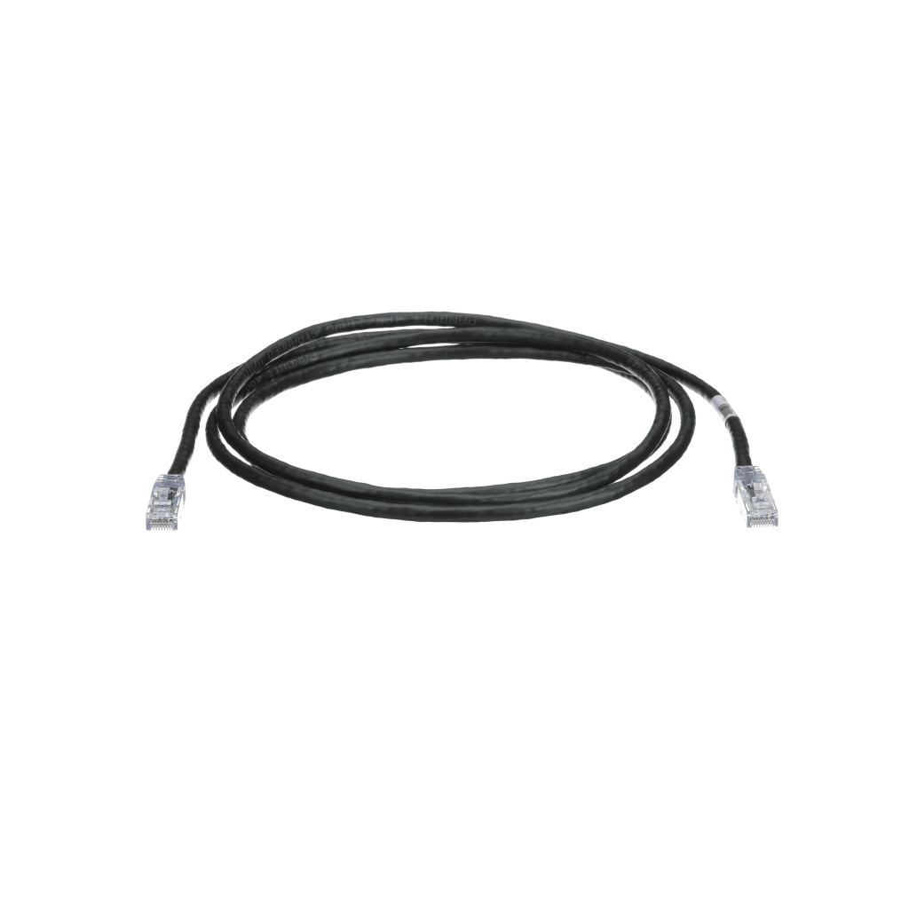 Cable de Parcheo TX6, UTP Cat6, 24 AWG, CM, Color Negro, 2.13 Metros (7 Pies)