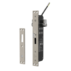 Cerradura eléctrica para puertas corredizas tipo gancho / apertura con llave ambos lados / IP65