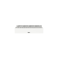 Organizador de Cables Horizontal NetManager de Alta Densidad, Doble (Frontal y Posterior), Para Rack de 19in, 2UR, Color Blanco