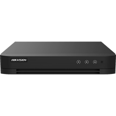 DVR 4 Canales TURBOHD + 4 Canales IP / 8 Megapixel (4K) / Audio Bidireccional / ACUSENSE / 1 Bahía de Disco Duro / Salida de Video en Full HD / H.265+