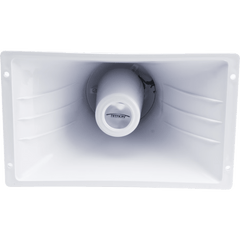 Bocina Tipo Corneta para Voceo / 40 W / 8 Ohms / 95 dB a 15 m (49.2 ft) / Conector RCA / Cable 7.6 m (25 ft) / Interior y Exterior / Para Receptores LoudMouth Ritron