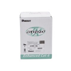 Bobina de Cable UTP 305 Metros (1000 Pies) de Cobre, TX6000? PanNet, Reelex, Gris Internacional, Categoría 6 Mejorado (23 AWG), PVC (CM), de 4 Pares